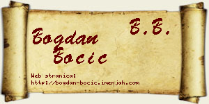 Bogdan Bocić vizit kartica